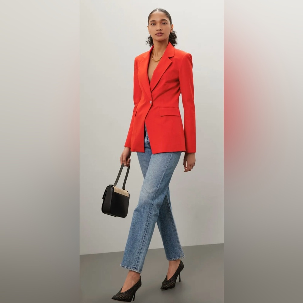 Derek Lam 10 Noah single breasted blazer Women's Red Blazer